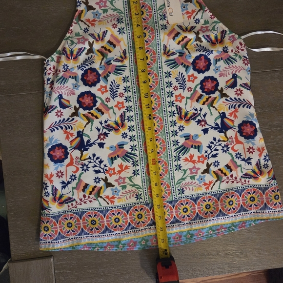 Sunny Girl Australia Colorful Print Sleeveless Top NWT Medium Vacation Resort - Picture 13 of 16